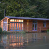 New forest retreat cabin outside a