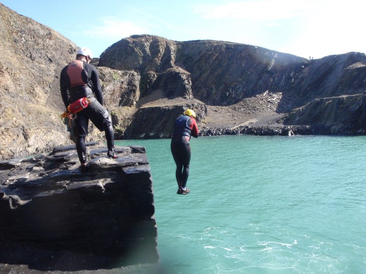 hen party activity, coasteering