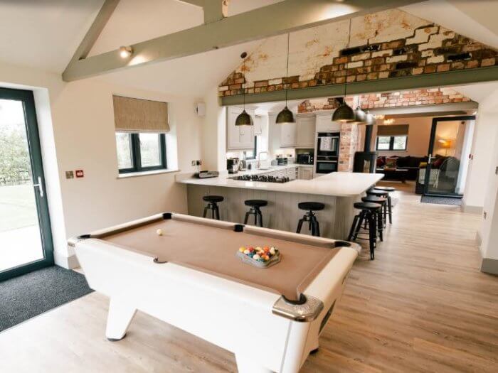 new barn conversion cheshire kitchen 1, hen party house