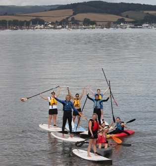 hen do activity, paddle boarding