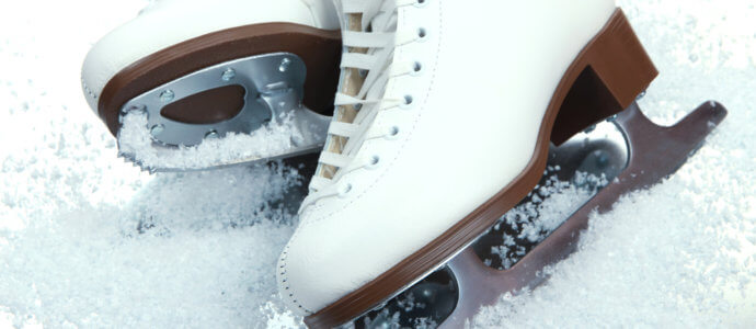 style hen party activity, ice-skating