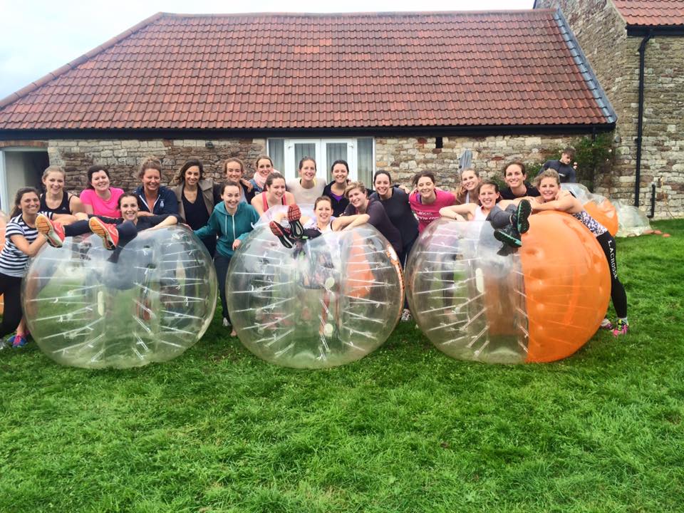 zorbing fitness fanatic hen weekends